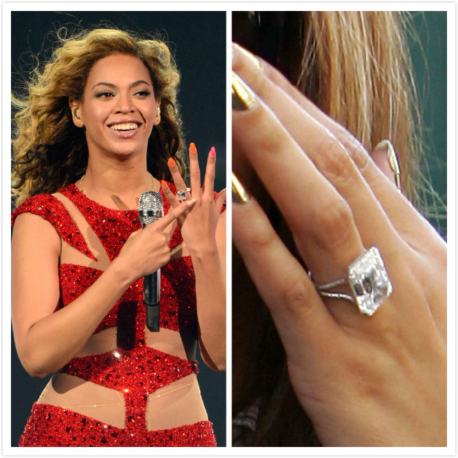 picture of beyonce's wedding ring